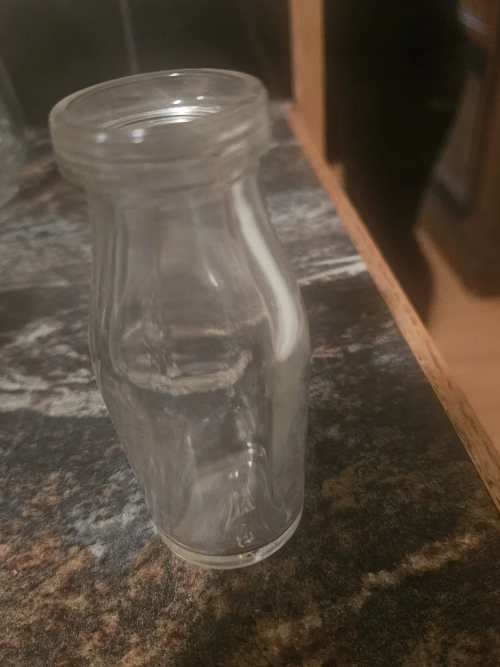 Clear Glass Milk Bottle Vase - Home Accents